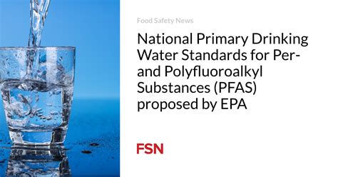 pfoa drinking water regulations